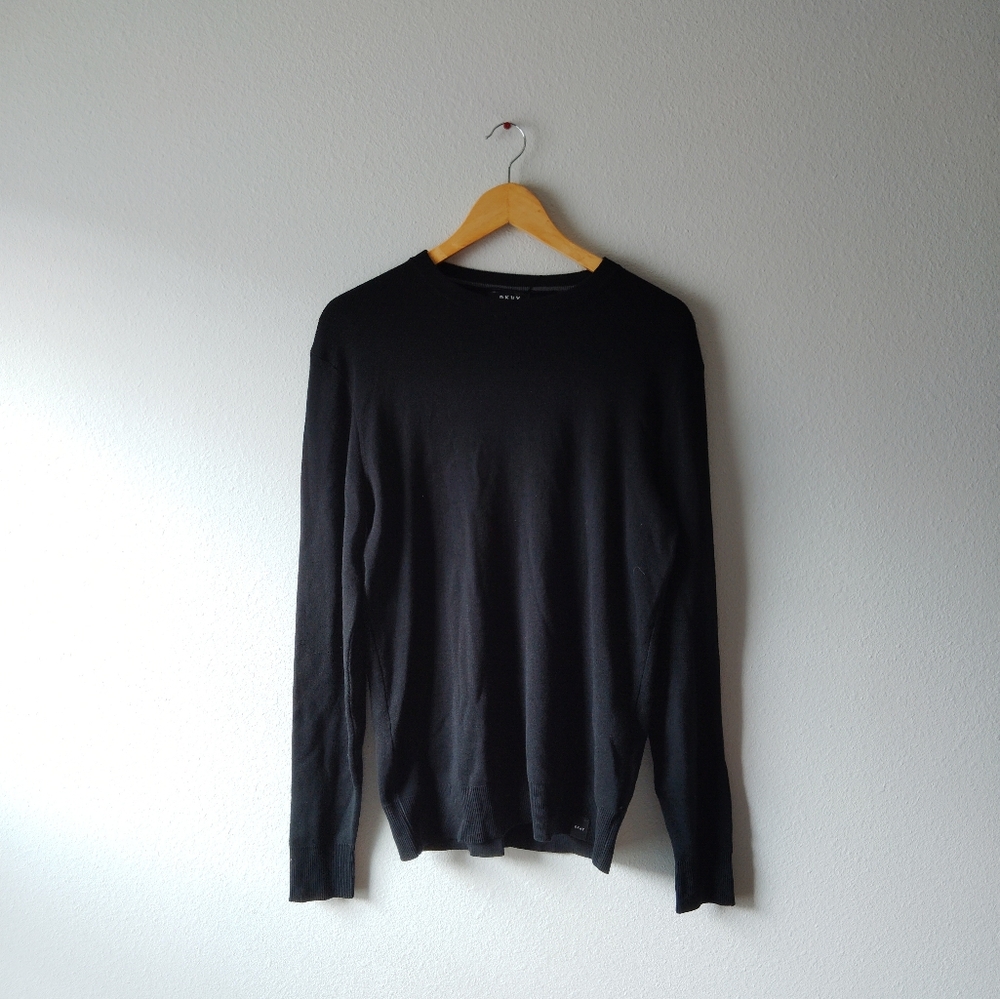 DKNY Black Long Sleeve Sweater